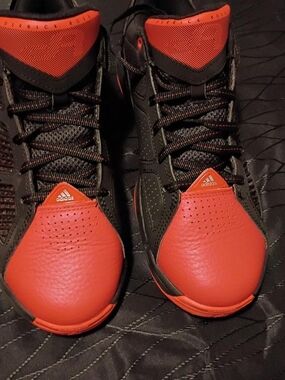 adidas Men’s Athletic Shoes - Black with Red Accents